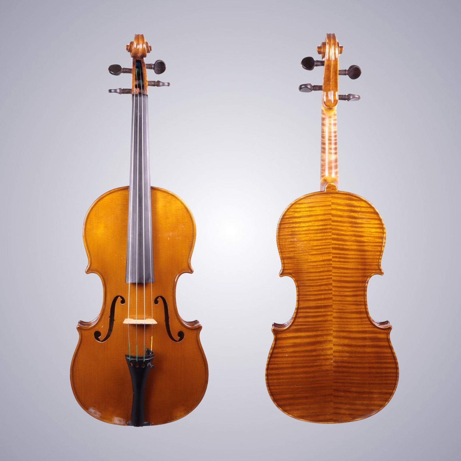 A VIOLIN BY LABERTE & MAGNIE CERTIFIED: A VIOLIN BY LABERTE & MAGNIE CERTIFIED Labeled on Interior: Laberte-Humbert Freres 1928 Mirecourt No. 6334 Exposition Internationale Bruxelles 1910 GRAND PRIX Hand Signed on Label Accompanied by