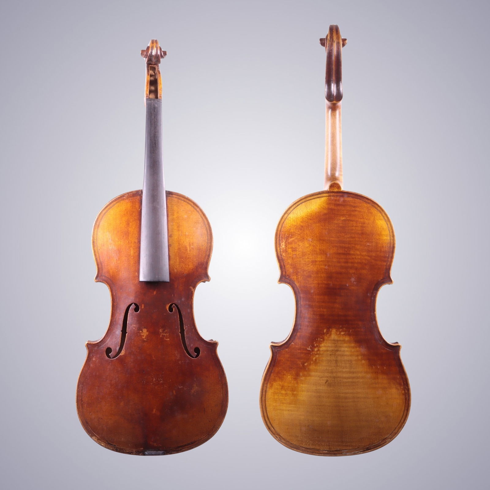 AN INTERSTING 19TH CENTURY ONE-PIECE BACK VIOLIN LABELED GIOVAN PAOLO MAGGINI (1 of 14)