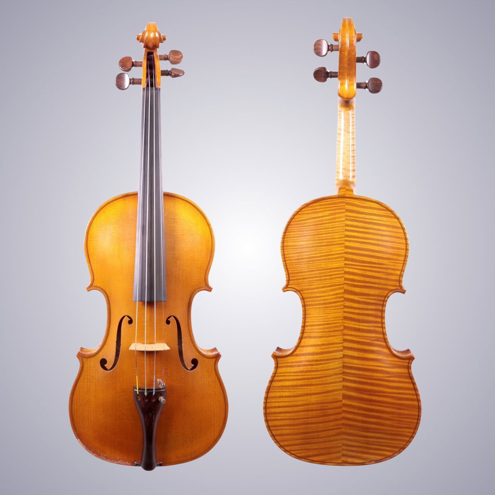 A VIOLIN BY RENE MORIZOT: A VIOLIN BY RENE MORIZOT Branded on Interior: R. Morizot 866 Approximate Dimensions: 59.5 cm (Total Length) 35.8 cm (Length of Back) 16.9 cm (Upper Bout Width) 11.3 cm (Middle Width) 21 cm (Lower