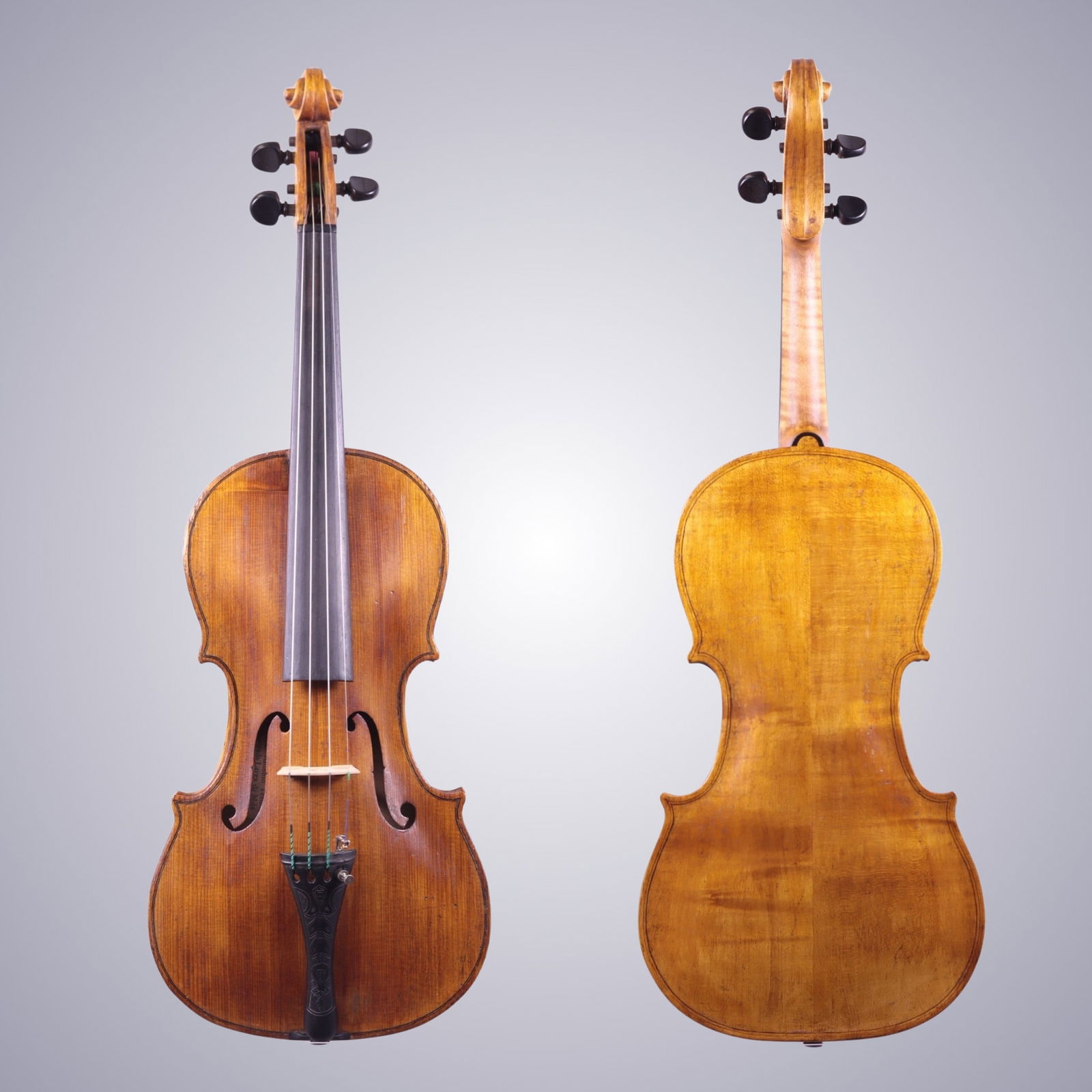 AN ITALIAN VIOLIN, LATE 18TH CENTURY, MILANESE SCHOOL POSSIBLY TESTORE WORKSHOP: AN ITALIAN VIOLIN, LATE 18TH CENTURY, MILANESE SCHOOL POSSIBLY TESTORE WORKSHOP Labeled on Interior: Pietro Antonio Testore figlio di Paolo Antonio Testore in Contrada Larga di Milano al Segno