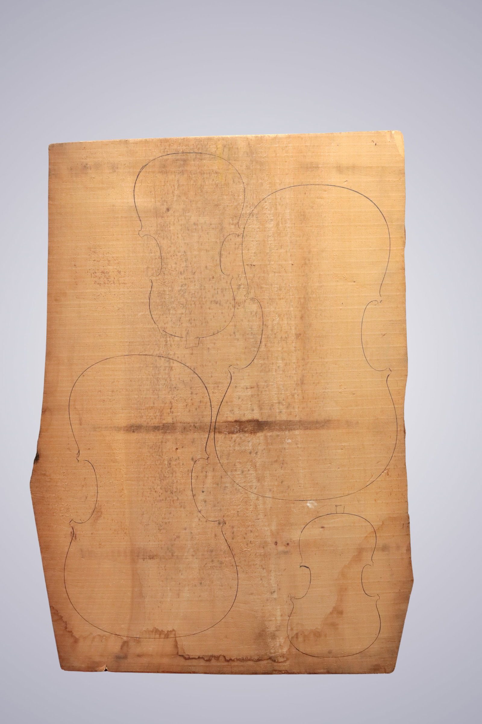 AN OLD POPLAR BLOCK: AN OLD POPLAR BLOCK Aged for at least Thirty - Forty years, the wood is of great quality and features ample thickness and can be used to produce a variety of parts for Bass, Cello, Violin and or