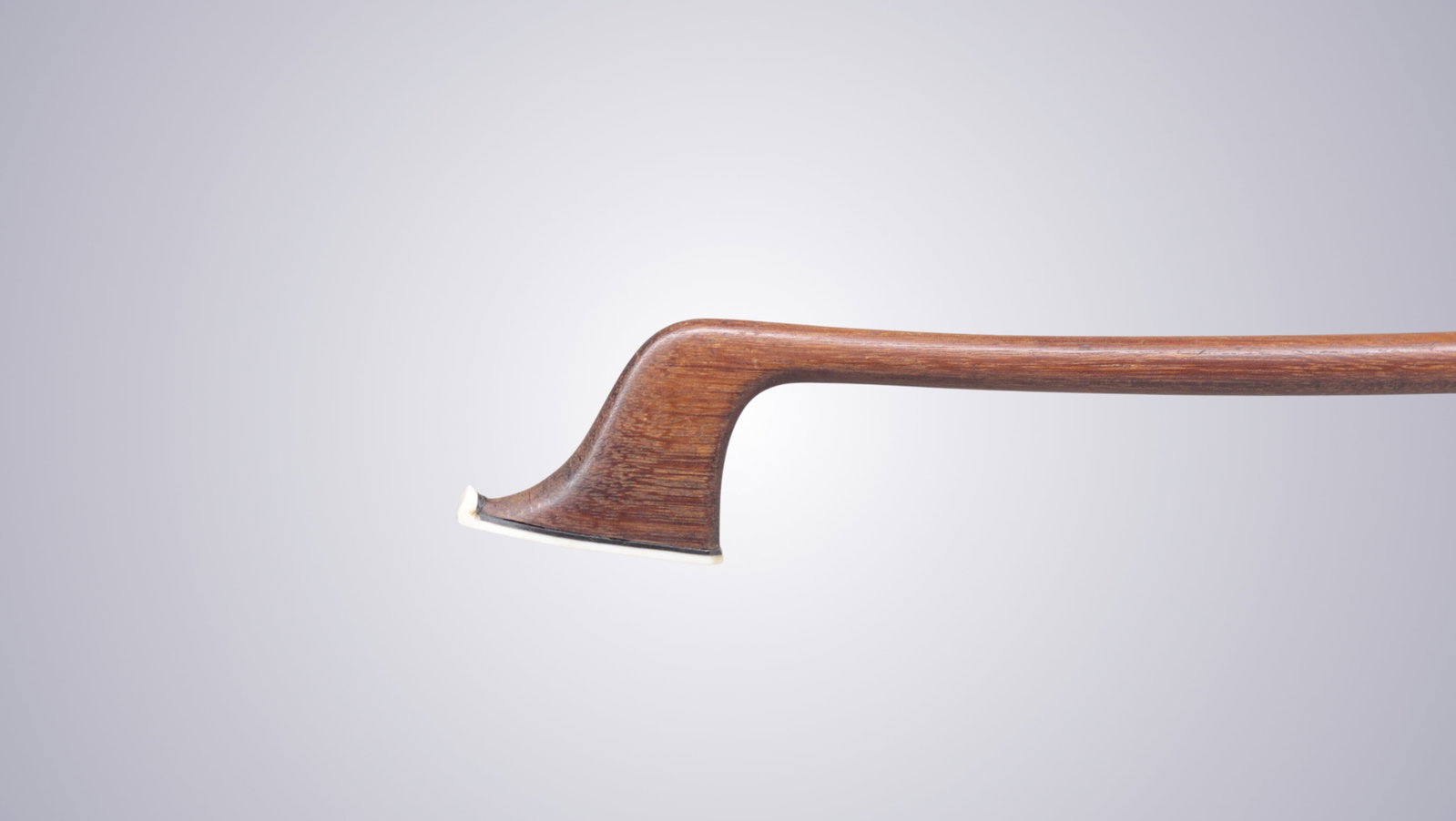 A STRONG GERMAN SILVER MOUNTED CELLO BOW - 3