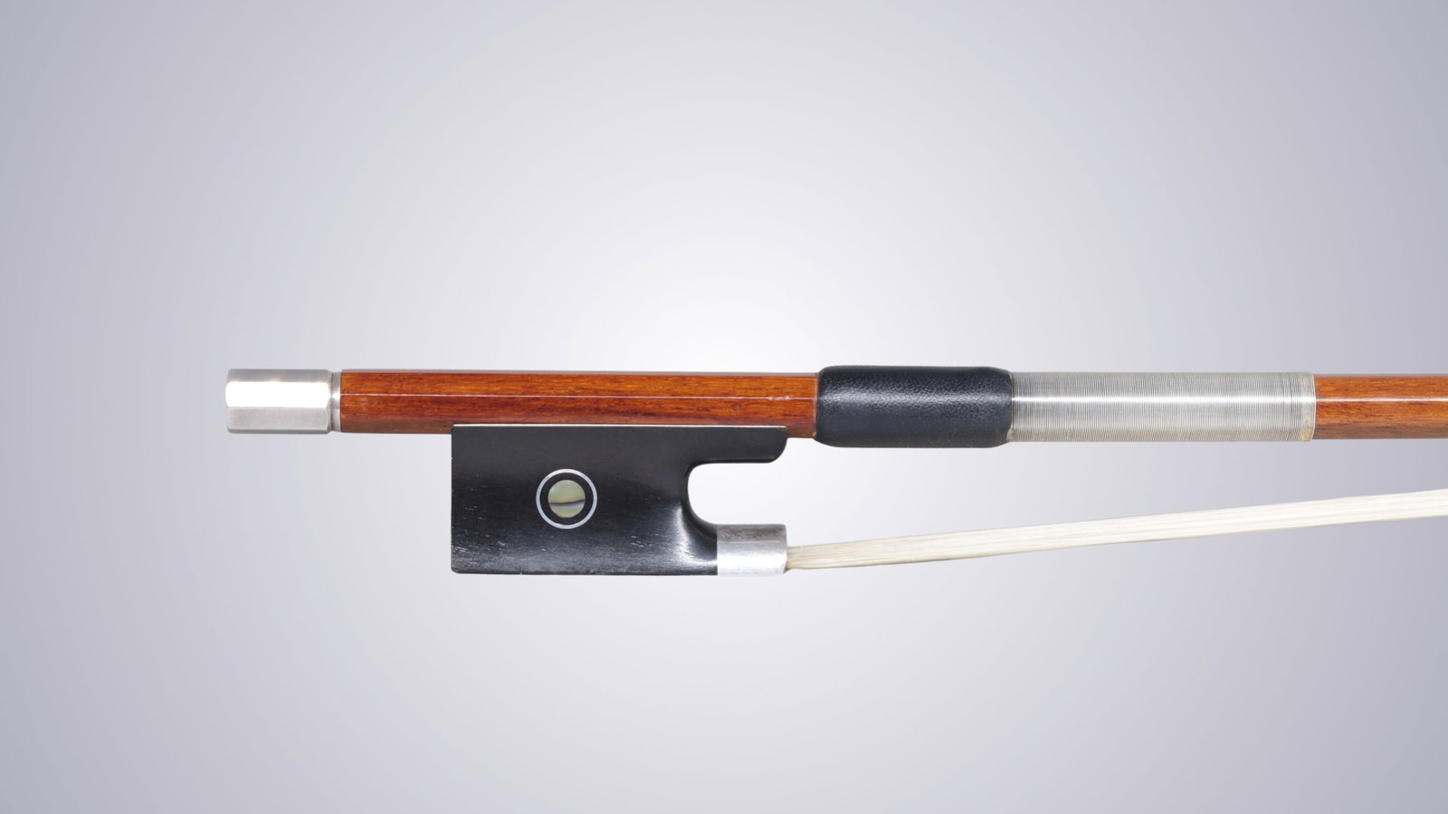 A SILVER MOUNTED VIOLIN BOW BY ROBERT WILLIAMS - 7