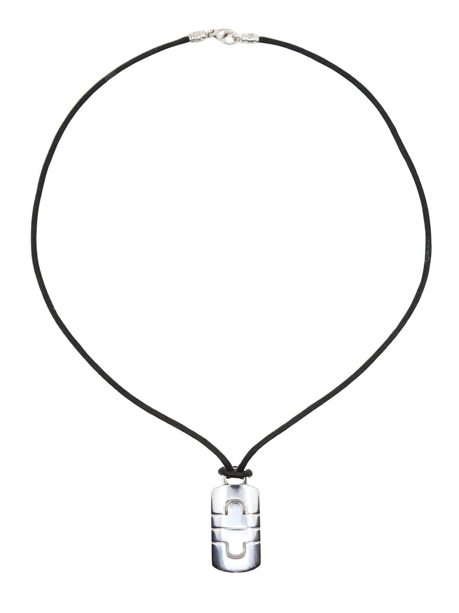 BULGARI 18K WHITE GOLD PARENTESI PENDANT NECKLACE (1 of 10)