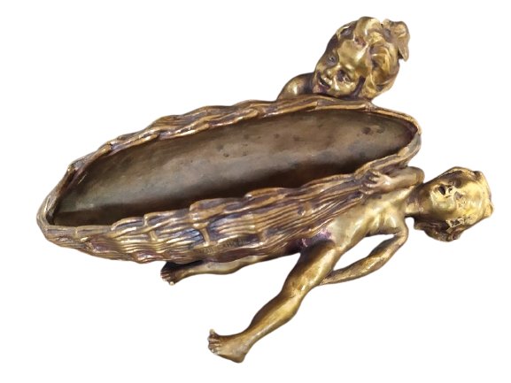 A Raoul Larche Gilt Bronze Figural Group (1 of 4)