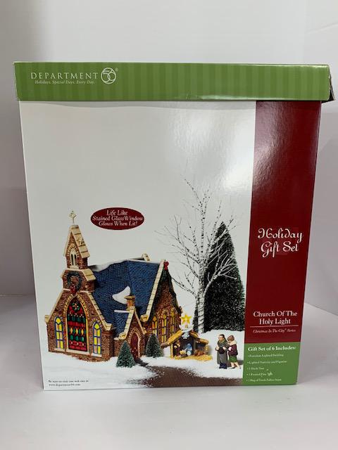 Dept 56 "Church of the Holy Light": Dept 56 Christmas in the city series "Church of the Holy Light" Photos are considered part of the description and condition.