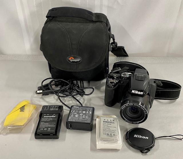 Nikon Digital Camera: Nikon Digital Camera CoolPix P500 Bag and Accessories. Condition Unknown Photo's are considered part of the