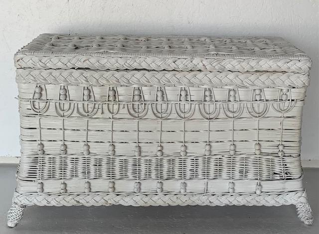 Victorian Stick and Ball Wicker Trunk (1 of 10)