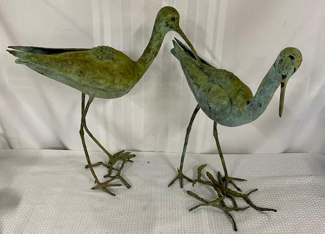 Pair of Bronze? Yard Birds (1 of 7)