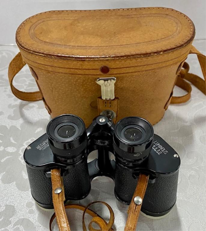 Luminous Binoculars in Leather Case (1 of 7)
