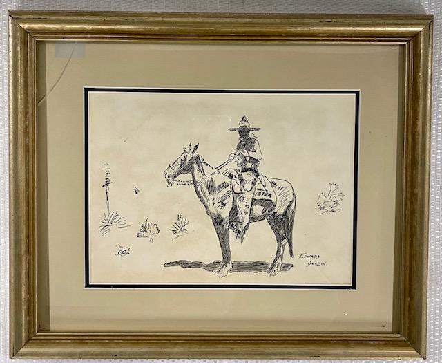 Ink on Paper Signed Edward Borein (1 of 9)
