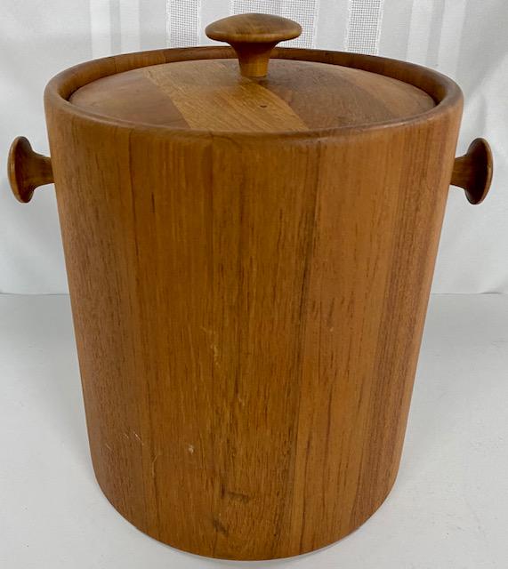 Teak Ice Bucket (1 of 4)