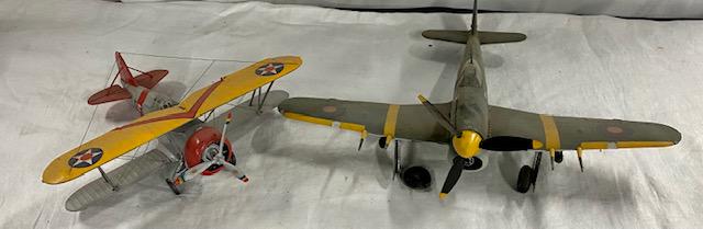 2 Vintage Military Model Airplanes (1 of 12)