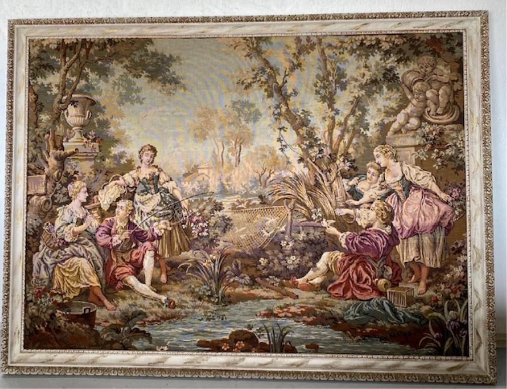 Large Framed Tapestry - 58 1/2" W x 44" H (1 of 10)