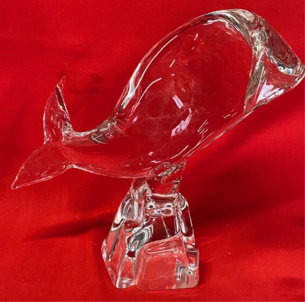Signed Art Glass Fish/Whale (1 of 7)