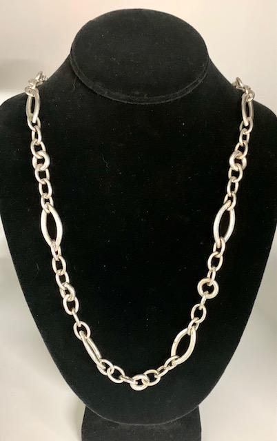 Heavy Sterling Link Necklace 1.77 oz. (1 of 7)