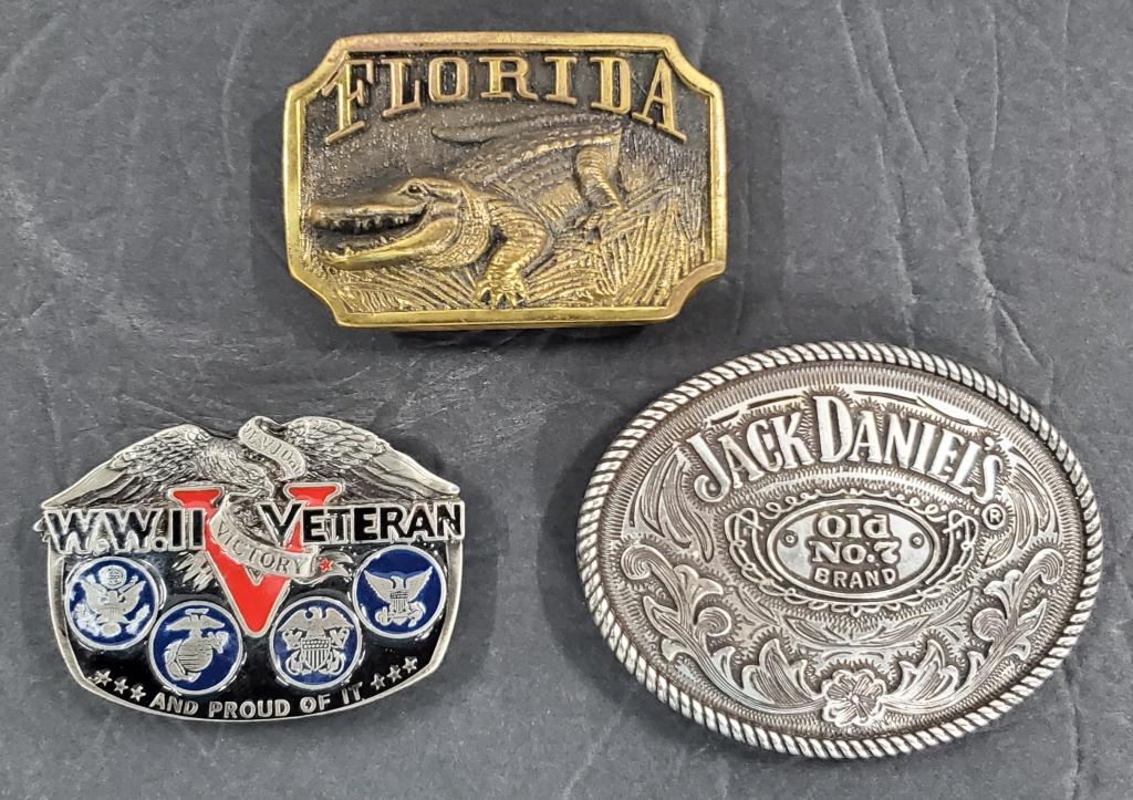 3 Collectible Belt Buckles (1 of 10)