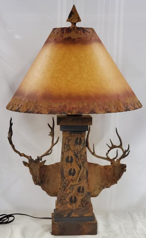 Bear Claw Double Head Deer Head Lamp (1 of 8)