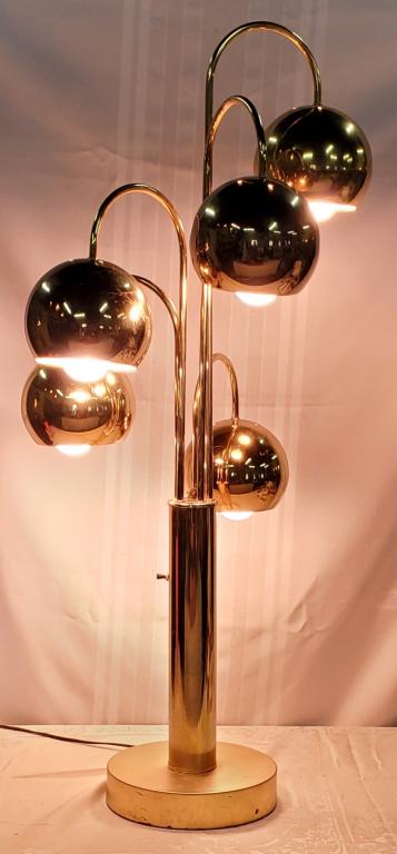 Brass Mid Century Atomic Orbital Table Lamp (1 of 6)