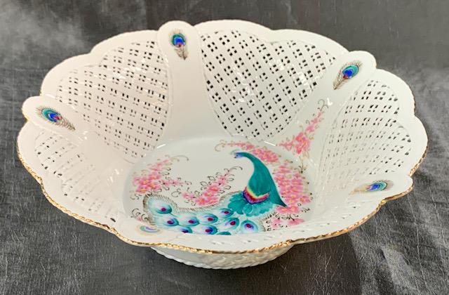 MOGA Hand Painted Romanian Peacock Bowl (1 of 5)