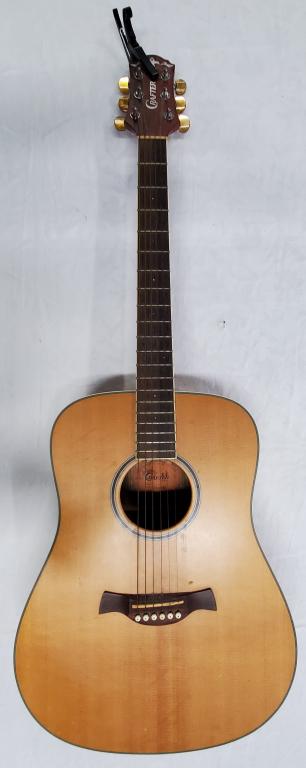 Crafter Model D121M Acoustic Guitar: Crafter Model D121M Acoustic Guitar. Serial #04104058. Made in Korea. Photos are considered part of the description and condition.