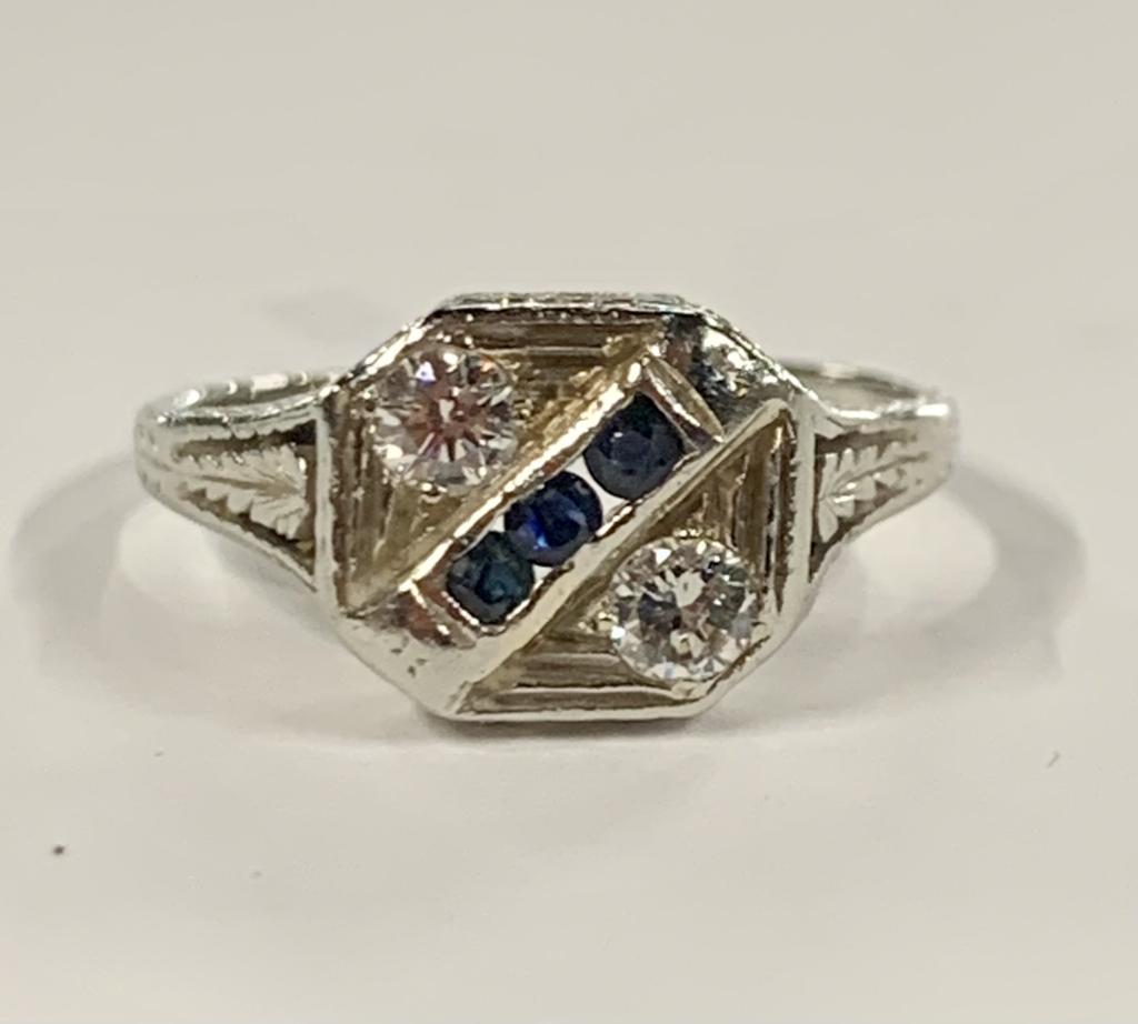 18k White Gold Vintage Setting Diamond Ring 2.4 TW (1 of 10)