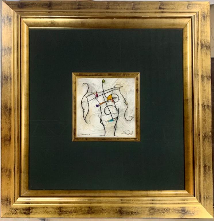 Large Beautifully Framed Signed Abstract Art (1 of 9)