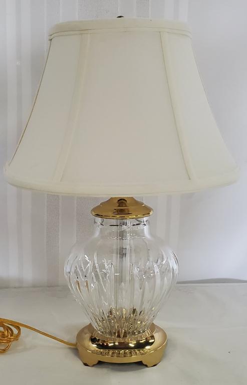 Small Waterford Cut Crystal Table Lamp (1 of 11)