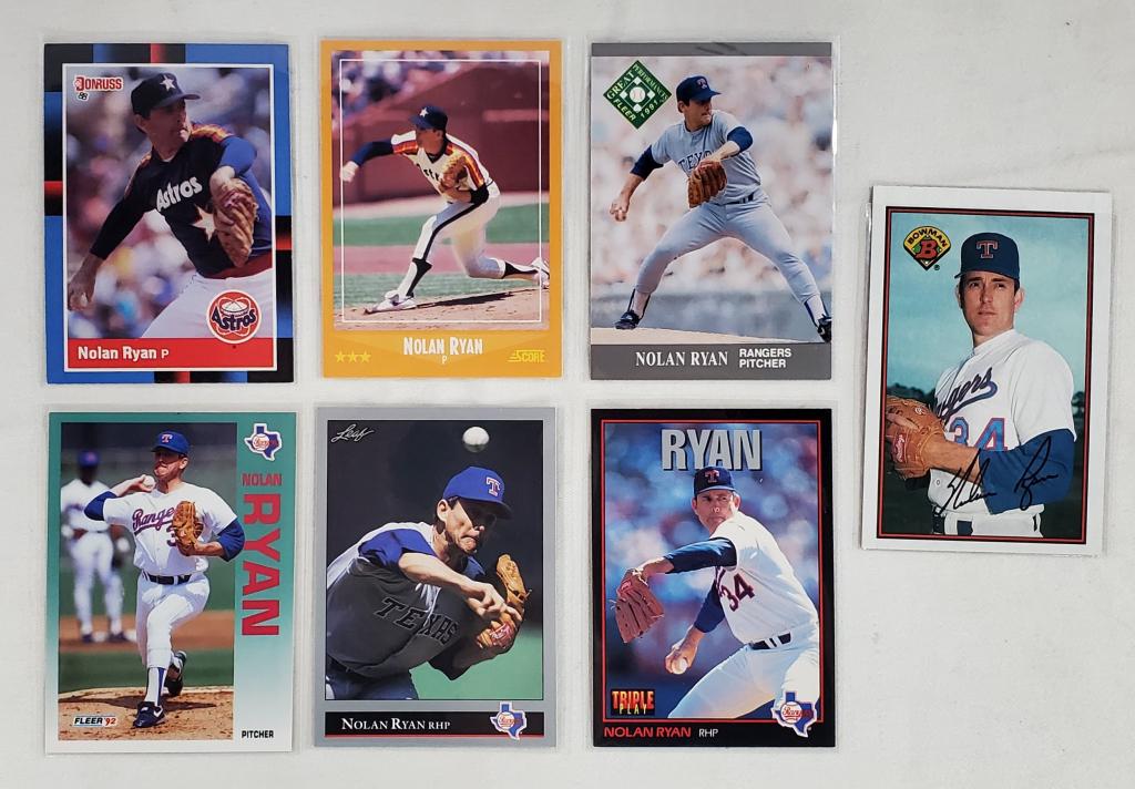 7 Assorted Nolan Ryan Collector's Cards (1 of 4)