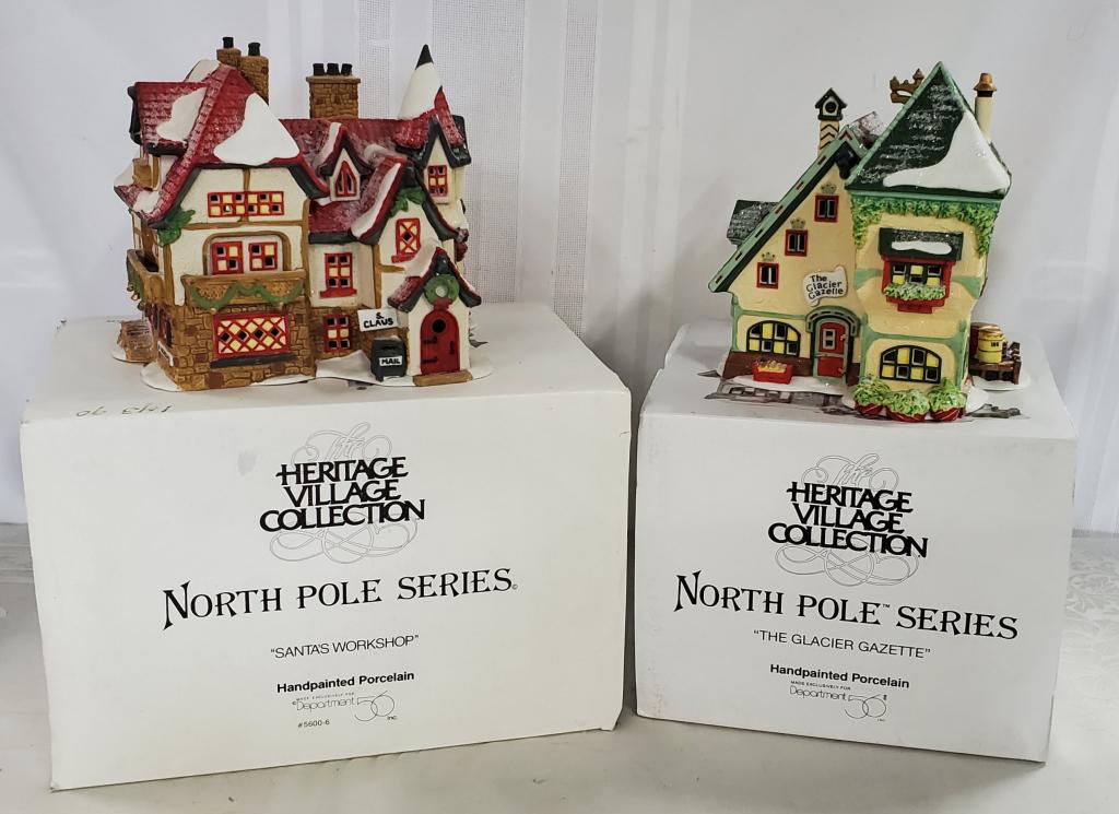 2 Dept. 56 "North Pole Series" Houses (1 of 9)