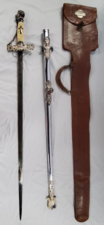 Vintage Masonic Knight Templar Ceremonial Sword (1 of 11)