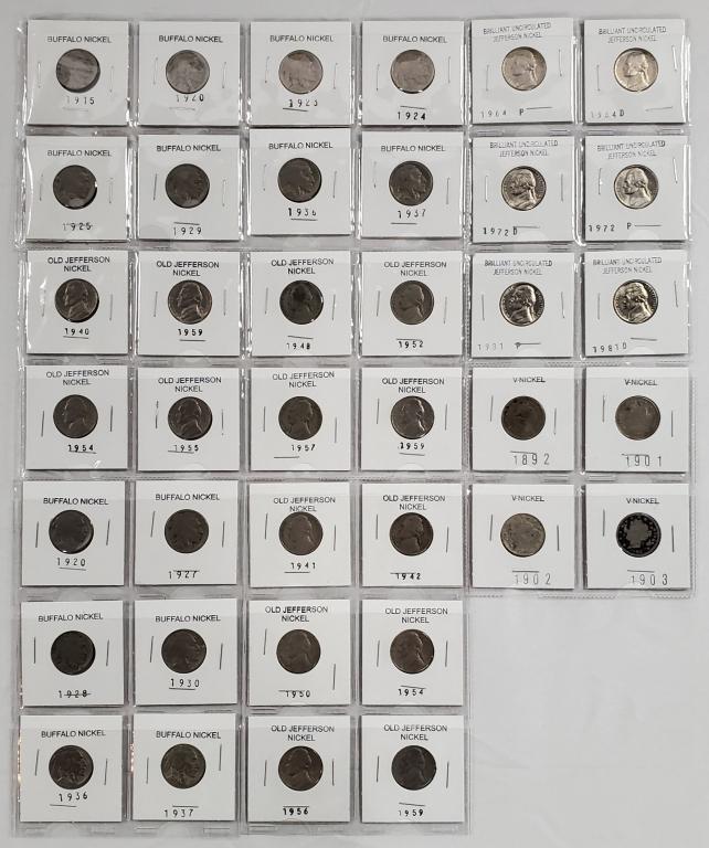 38 Collectible Nickels (1 of 14)