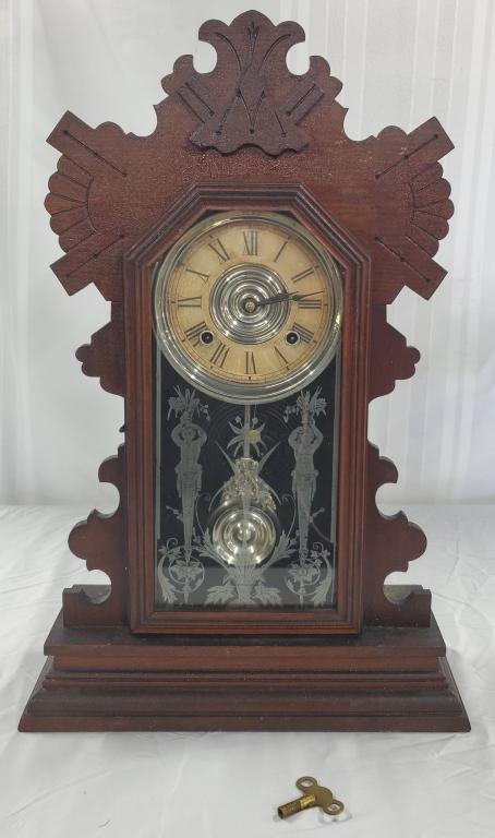 Ansonia Gingerbread Shelf Clock (1 of 7)