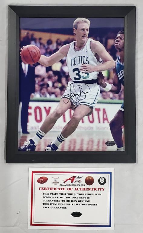Larry Bird Signed Photo with COA (1 of 3)