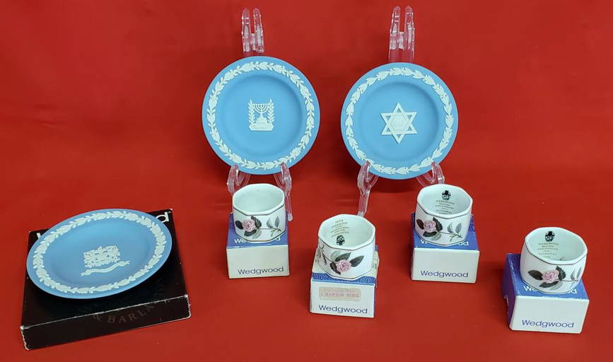 4 Wedgwood Napkin Rings & 3 Wedgwood Sm. Plates Dec 29, 2021 Berner