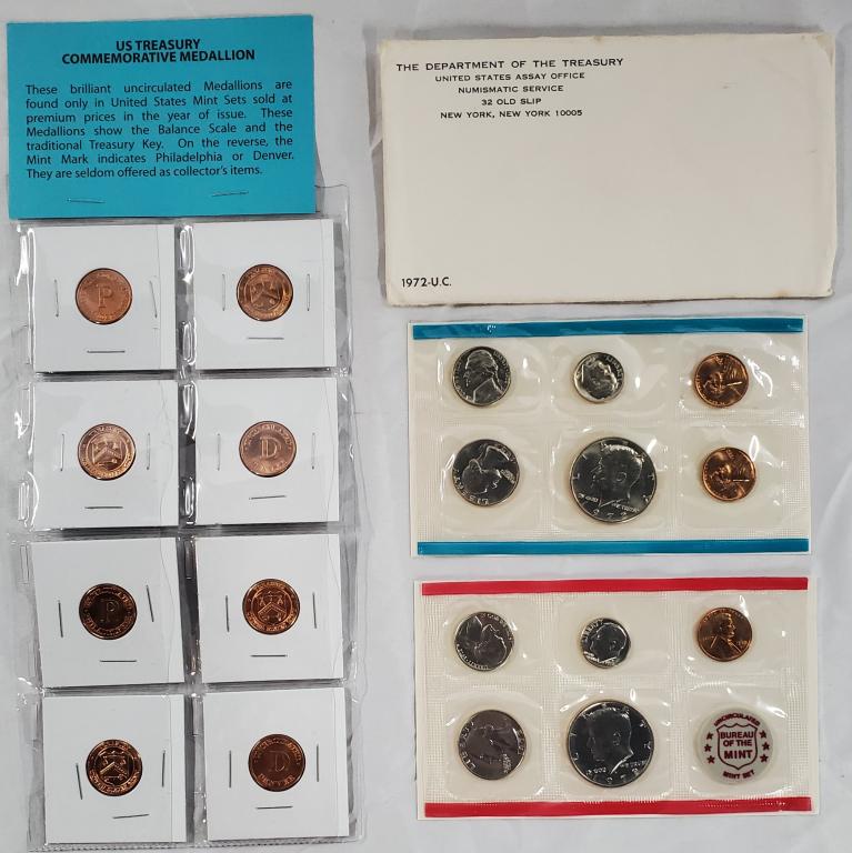 1972 Uncirculated Coins and Medallions (1 of 8)