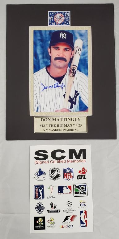 Don Mattingly Signed Photo (1 of 2)