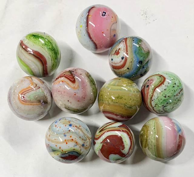 10 Dave McCullough "Carnival Sprinkles" Marbles (1 of 4)