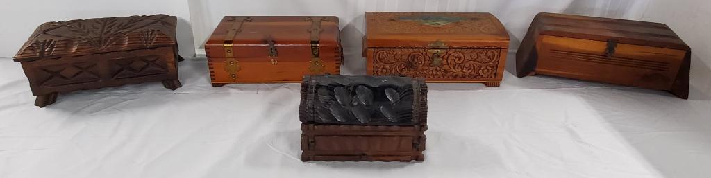 5 Assorted Vintage Boxes (1 of 7)