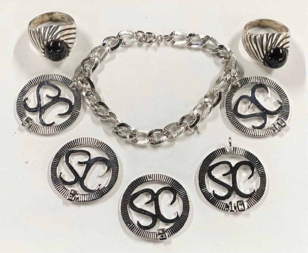 Sterling Sarah Coventry Ring and Charm Bracelet (1 of 12)