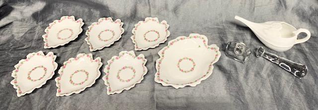 Limoges Nut Bowls, Pestle, Stopper, & Feeder (1 of 14)