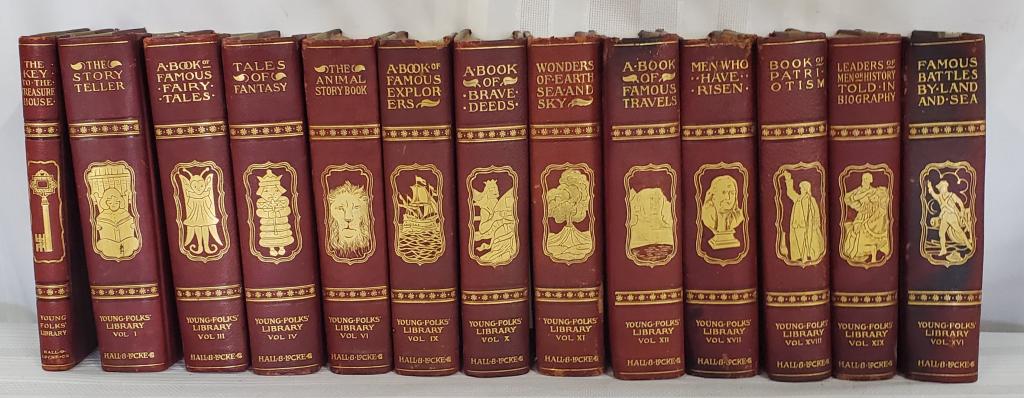 13 Volumes of "Young Folks Library" Dated 1902 (1 of 9)