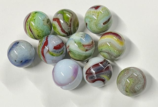 10 Dave McCullough "Carnival" Marbles (1 of 5)