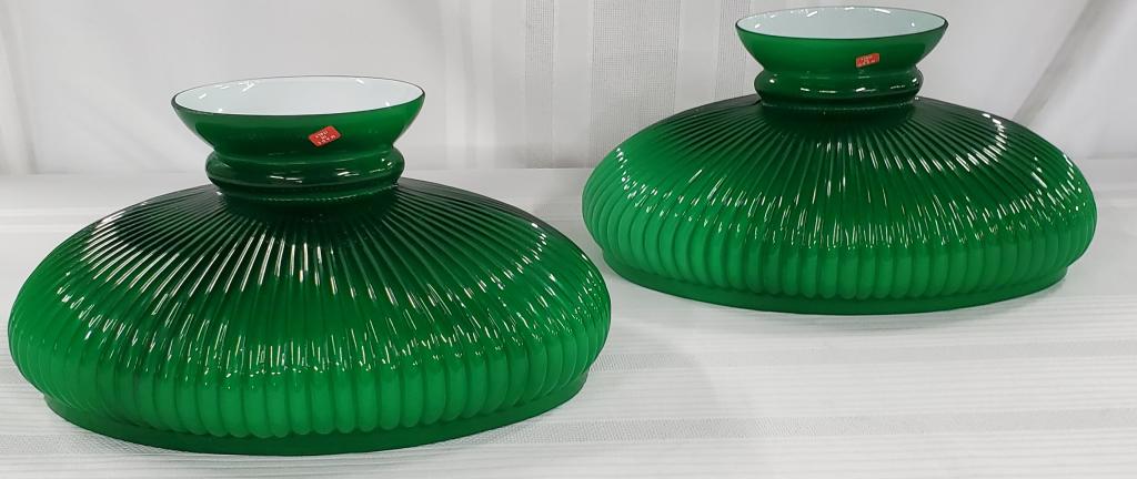 2 Green Case Glass Shades (1 of 8)