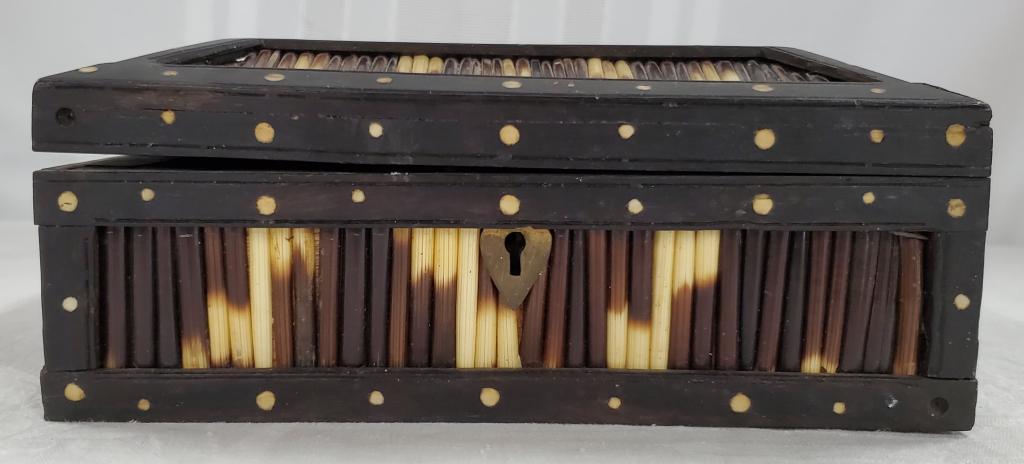 Vintage Porcupine Quill Box - Ceylon (1 of 9)