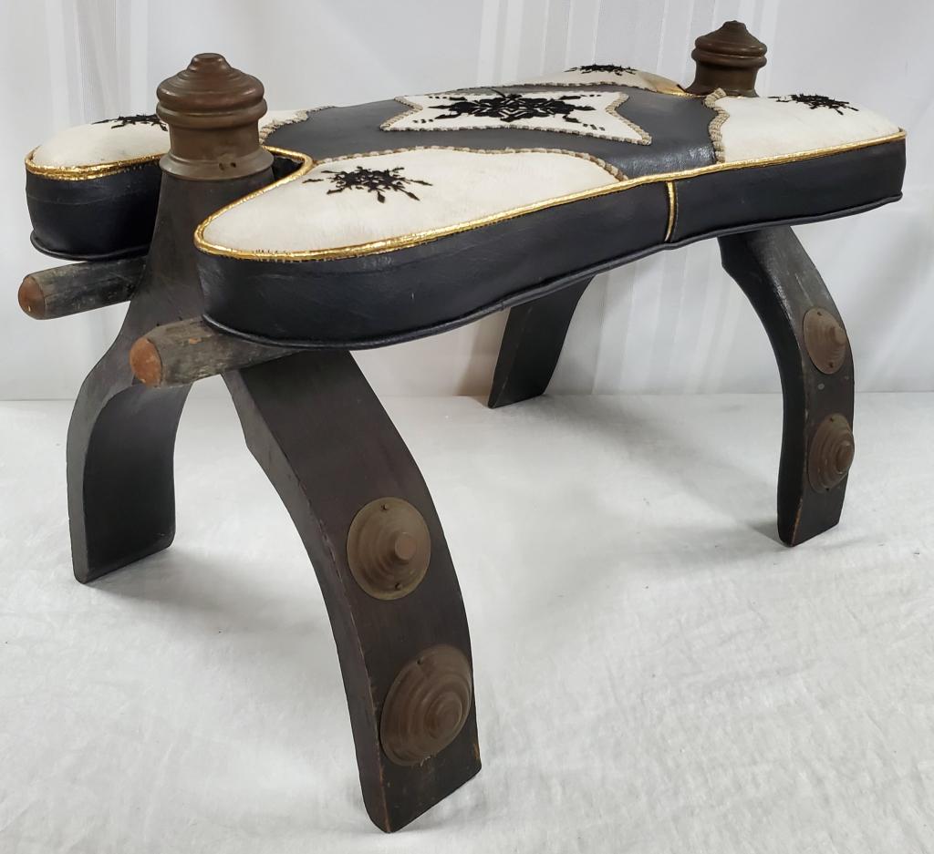 Vintage Camel Saddle Stool (1 of 8)