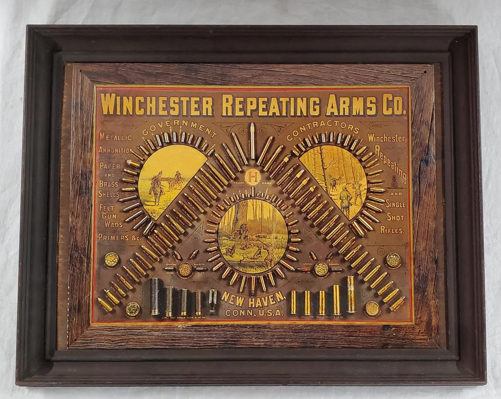 Framed Metal Winchester Sign (1 of 4)