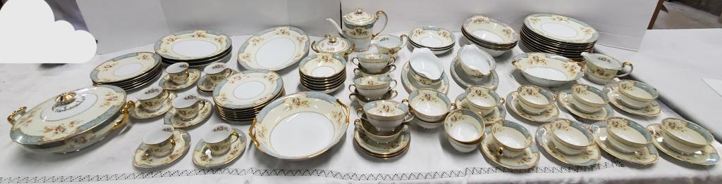 91 Pcs Noritake "Bluedawn" China Set (1 of 10)