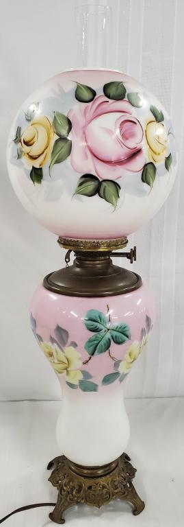 Beautiful Hand Painted Gone with Wind Lamp (1 of 9)