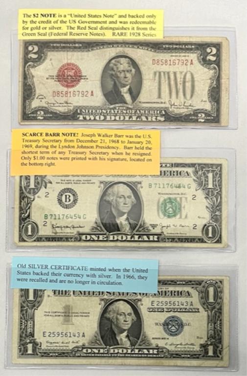 Silver Certificate/Barr Note/1928 $2 Note (1 of 8)